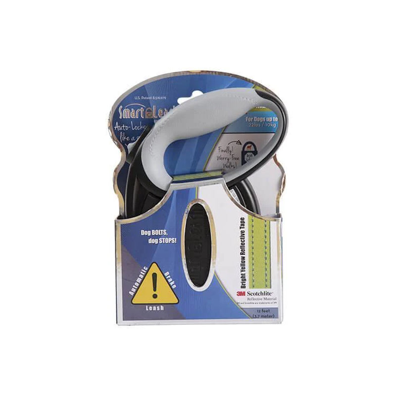 Smart Retractable Leash L – Black, 15Ft, up to 65Lbs / 29Kg, with Safety Features for Every Walk
