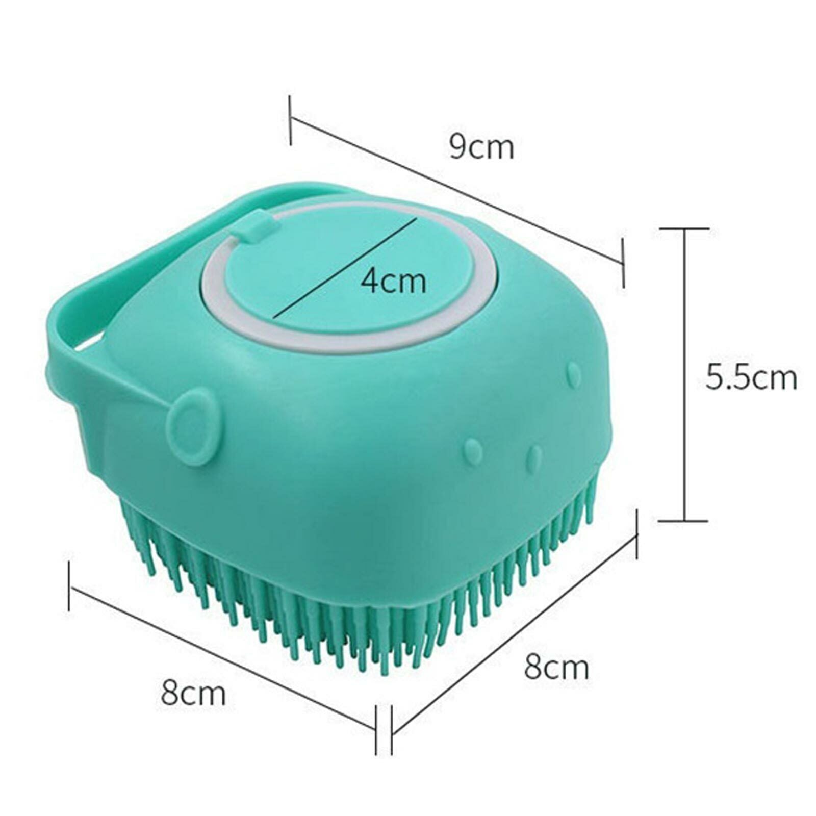 Soft Dog Bath Brush Pet Shampoo Massage Dispenser Grooming Shower Silicone