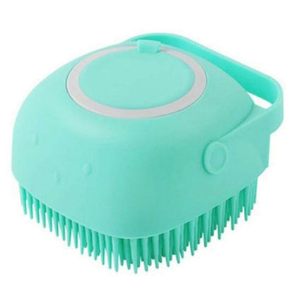 Soft Dog Bath Brush Pet Shampoo Massage Dispenser Grooming Shower Silicone