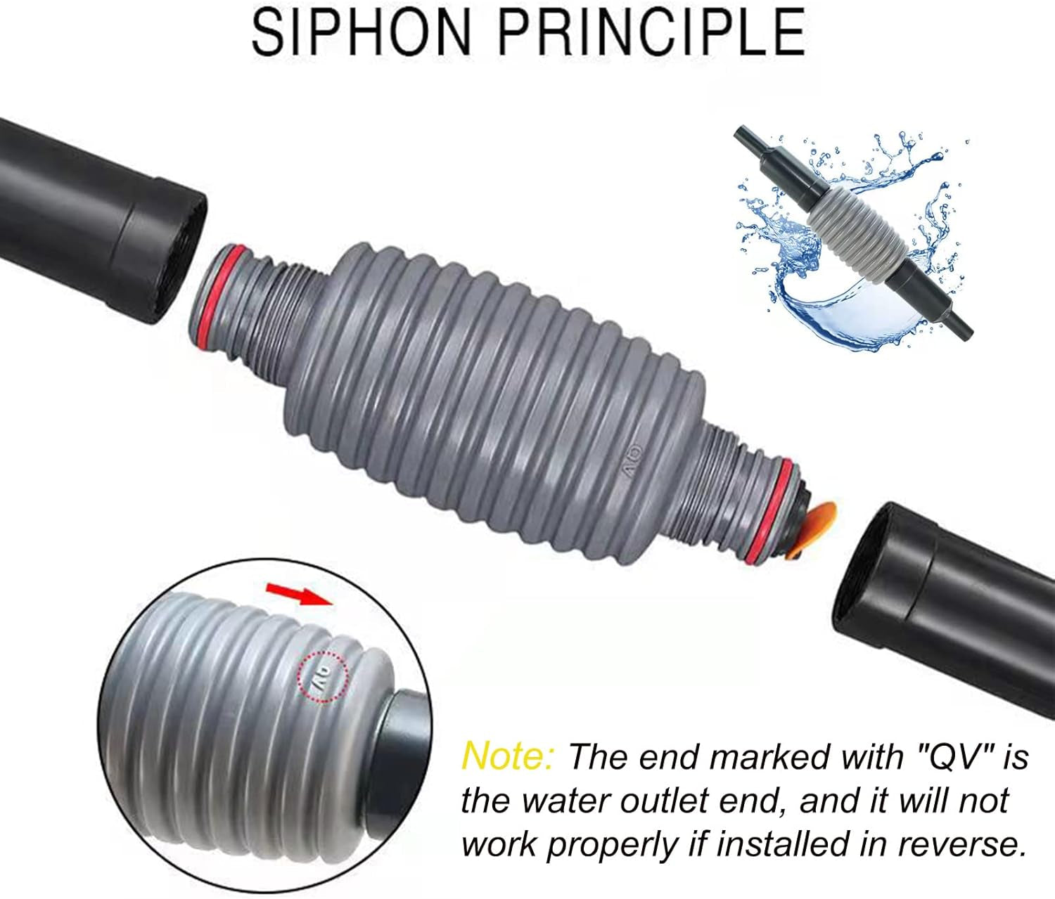 Aquarium Siphon Large Fish Tank Cleaner,Aquarium Water Changer,Gravel Vacuum for Aquarium,Fish Tank Cleaning Tools.