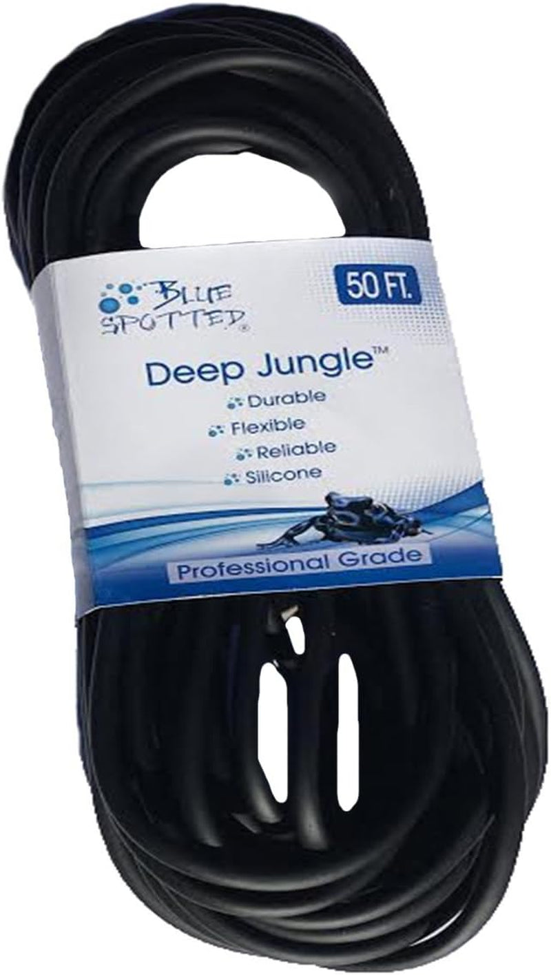 50 Feet Deep Jungle Black Flexible Airline Tubing for Aquariums, Terrariums, and Hydroponics (50 Feet)