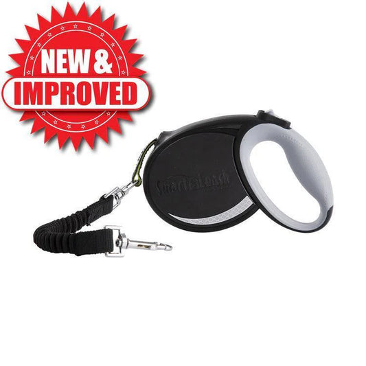 Smart Retractable Leash L – Black, 15Ft, up to 65Lbs / 29Kg, with Safety Features for Every Walk